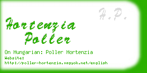 hortenzia poller business card